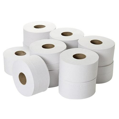 TOILET PAP. MINI JUMBO ROLL BIAŁY (12ROL)#606075