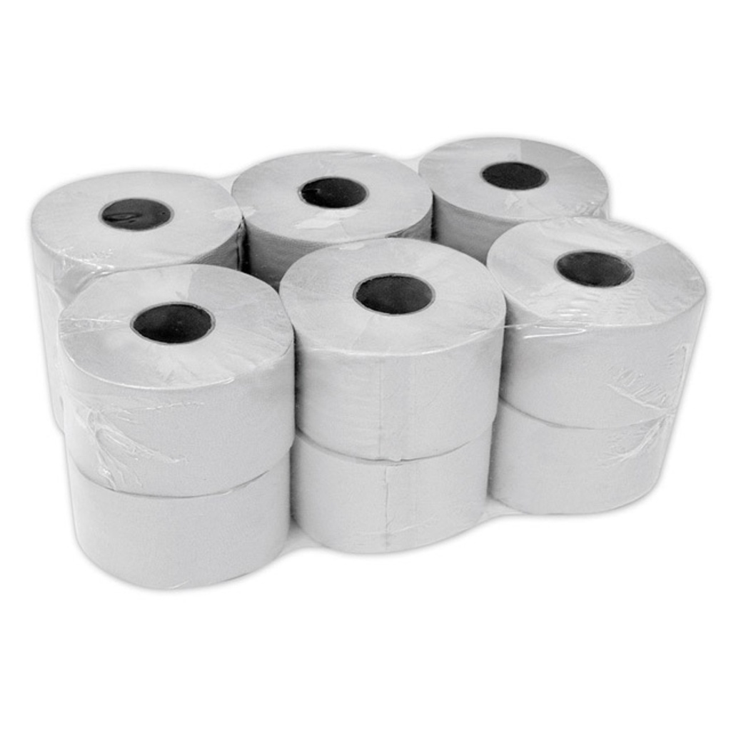 PAPIER W ROLI SZARY 1W (12ROL) Jumbo