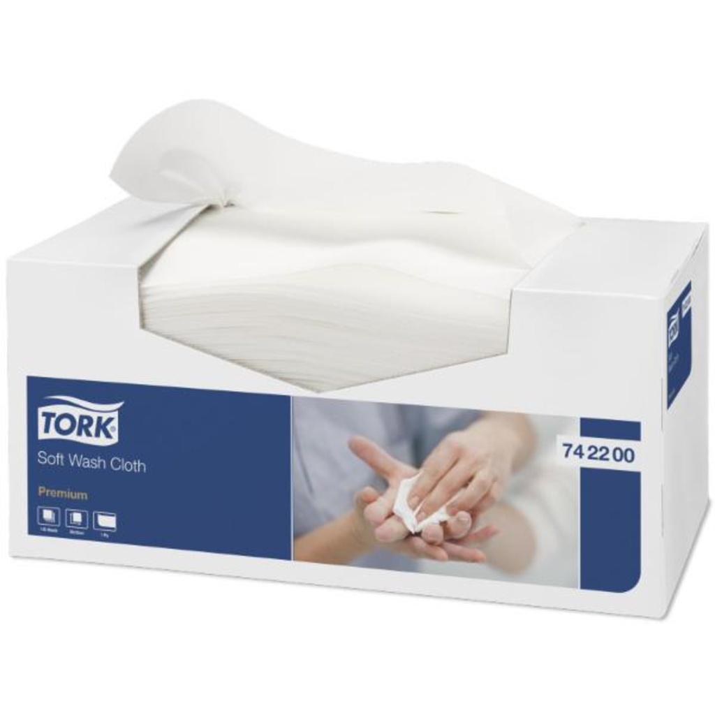 TORK PREMIUM WASH CLOTH SOFT (1080/8) #742200