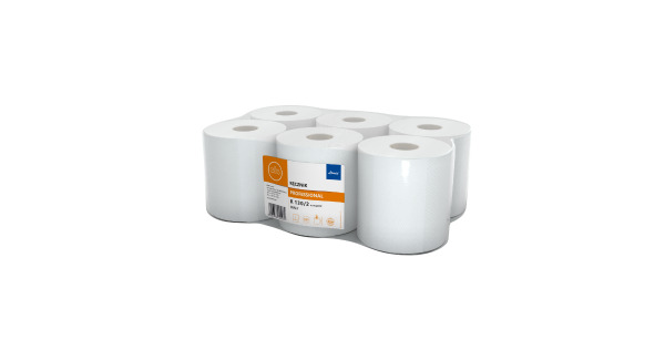 RĘCZNIK W ROLI BIAŁY COMFORT ELLIS 130/2 (6 ROL)#4282