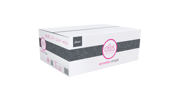 SERWETKI BIAŁE ELLIS SIMPLE 2W (9000/40) #1045