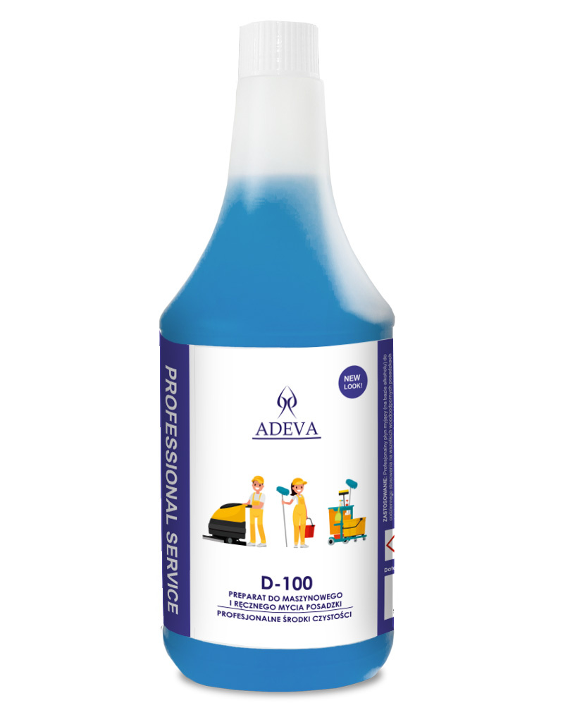 ADEVA D-100 1L - PREPARAT MYJĄCY DO PODŁOGI NA BAZIE ALKOHOLU 1L