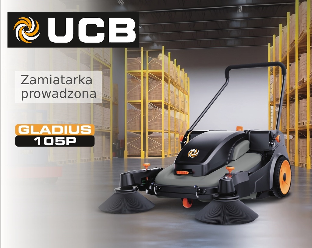 UCB GLADIUS 105P - Zamiatarka prowadzona