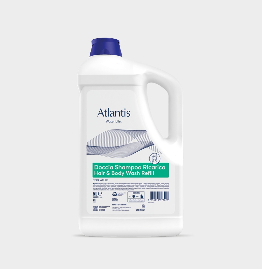BEAUTY ESCAPE ATLANTIS HAIR &amp; BODY WASH 5L #ATL113