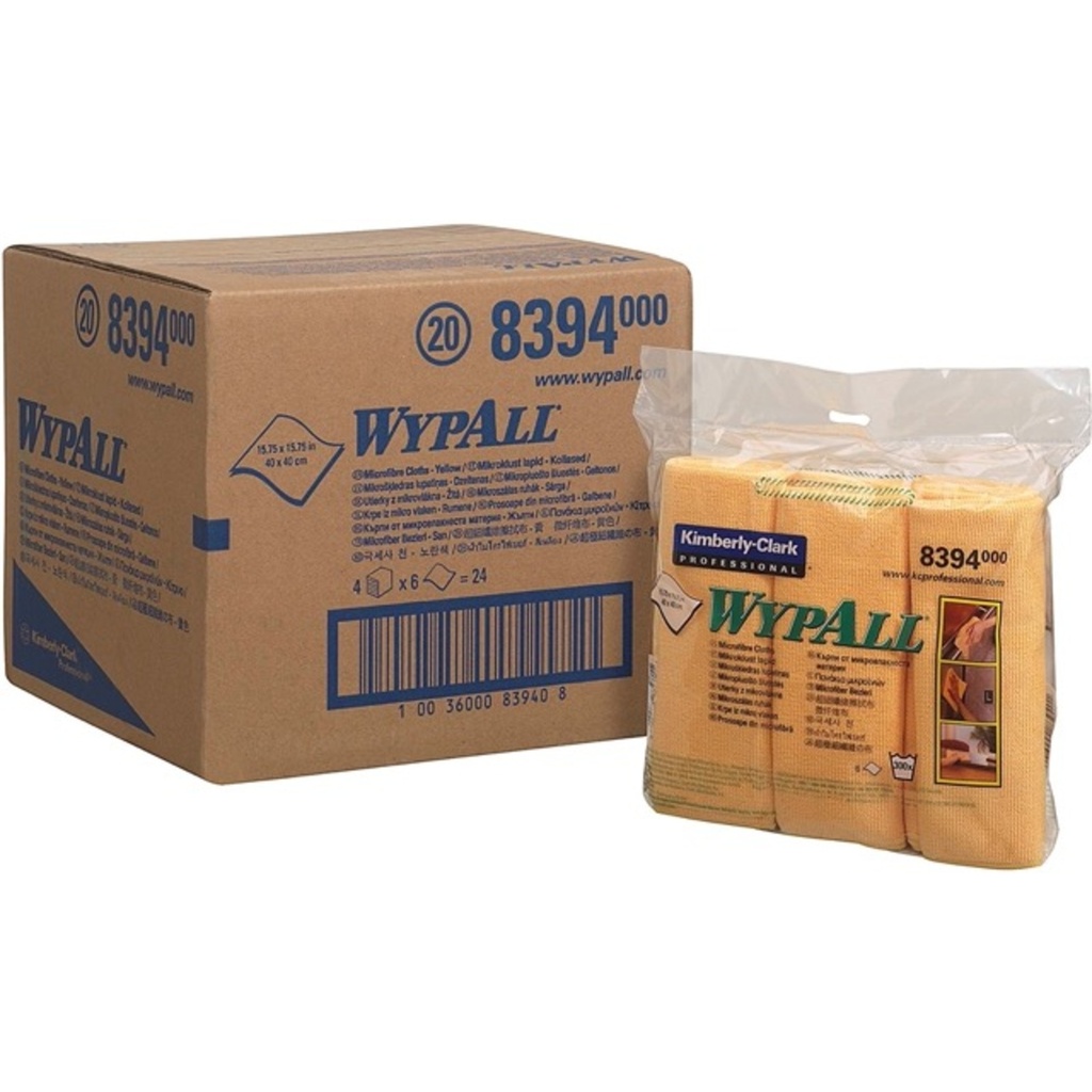 WYPALL MICROFIBR SKŁAD.40X40ŻÓŁ (4 OPK)#8394