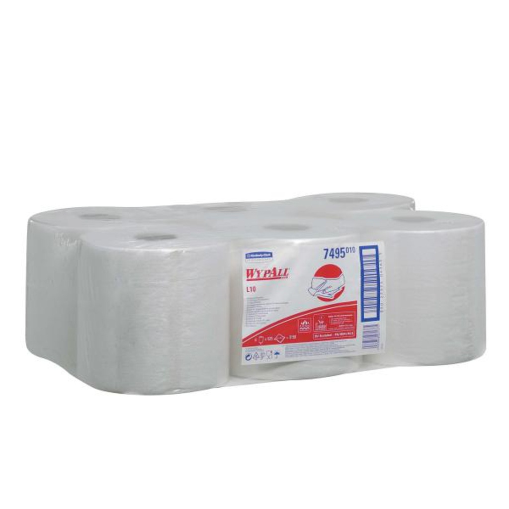 WYPALL L10 BIAŁE 500/38X20,6CM (6ROL) #7495
