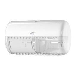 [6990] TORK DISP T-PAPER ROLL TWIN WHITE #557000