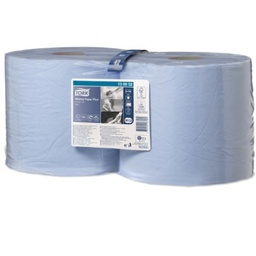 [3492] TORK ADV WIPER 420 BLUE COMBI ROLL (2ROL)#130052