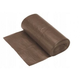 [1723] WORKI HDPE 35L BRĄZOWE (50 SZT)